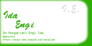 ida engi business card